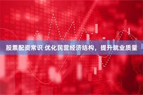 股票配资常识 优化民营经济结构，提升就业质量